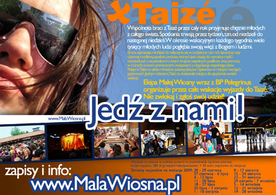 Wakacje w Taizé 2009 - Plakat